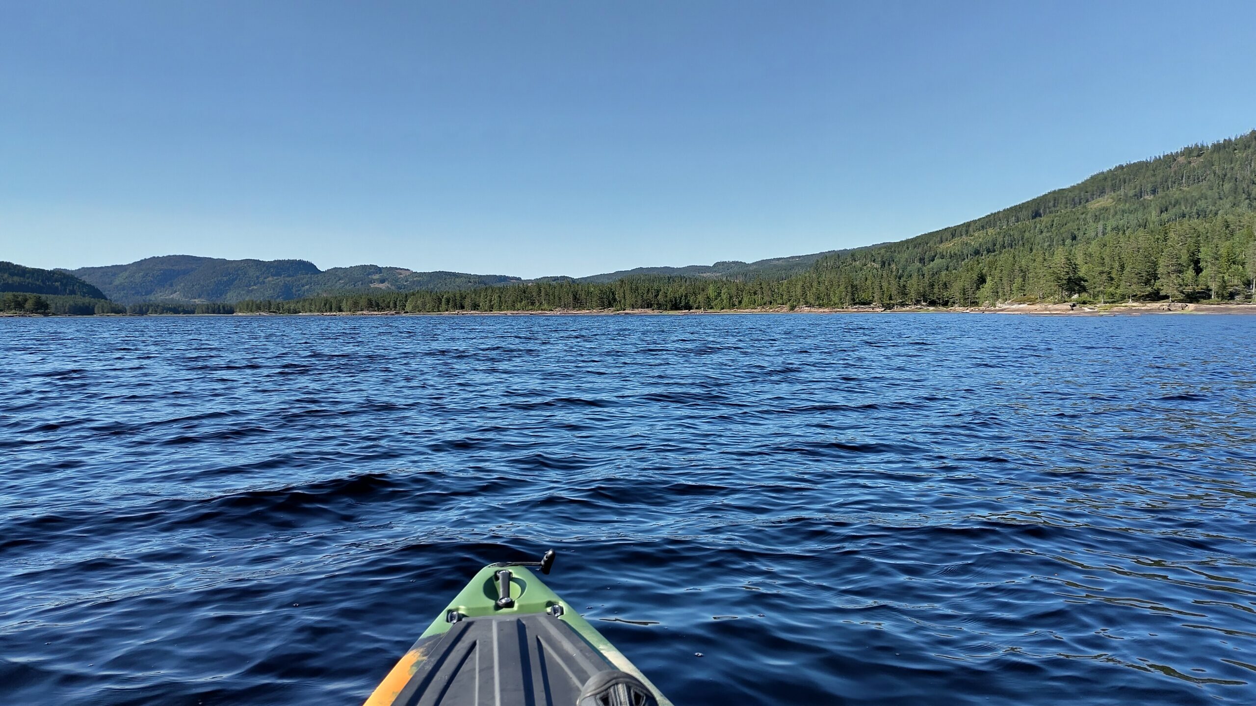 Kajakk på Fjellvannet, Luksefjell